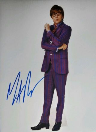 Mike Myers Hand Signed 8x10 Photo W/holo Austin Powers