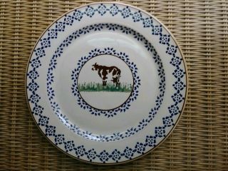 Nicholas Mosse Pottery 10 3/4 Inch Dinner Plate In Cow Pattern $59.  99