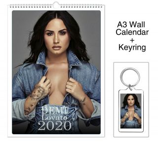 Demi Lovato 2020 Wall Holiday Calendar,  Keyring