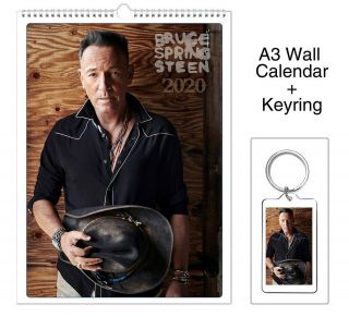Bruce Springsteen 2020 Wall Holiday Calendar,  Keyring