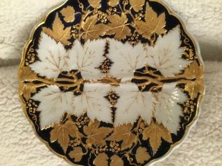 Meissen Cobalt/ Gold Leaf Plate 2