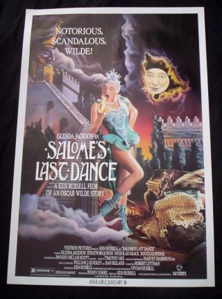 Salomes Last Dance Movie Poster Glenda Jackson 1989 Video Promo Ken Rus