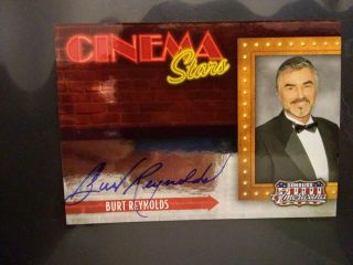 Burt Reynolds Signed Card 983/1000 Pulled From A Pack 100 Guaranteed Authentic