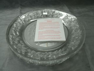 Princess House Fantasia Set Of 4 - 10 " Dinner Plates 511 Frosted Glass