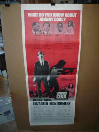 Johnny Cool,  Orig 14x36 / Movie Poster (henry Silva,  Elizabeth Montgomery)