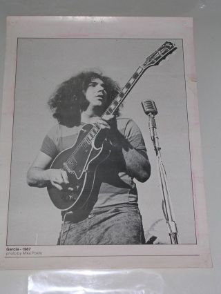 Grateful Dead Jerry Garcia 1967 Photo Poster By Mike Polillo