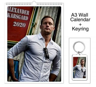 Alexander Skarsgard 2020 Wall Holiday Calendar,  Keyring