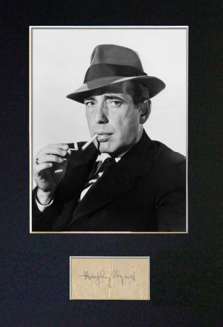 23 Humphrey Bogart Signature/autograph Mounted Signed Photograph A4