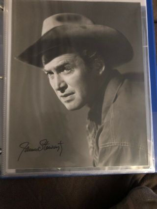 James Stewart Signed Picture With Certificate Of Authenticity
