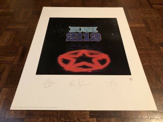 Rush 2112 Limited Edition Plate Signed Lithograph 2407/2500