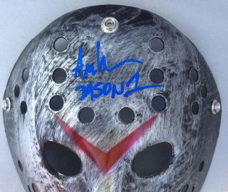 Ari Lehman Signed Jason Mask Friday the 13th BAS Witnessed Autographed Beckett 2