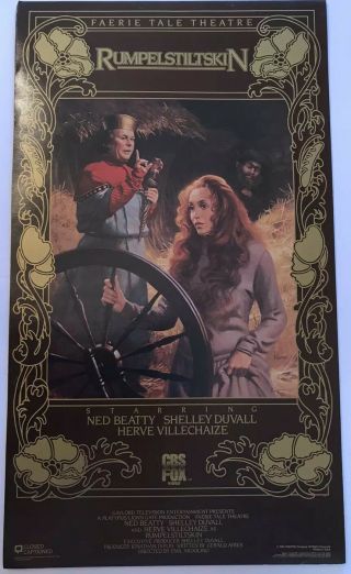 Dfgh Faerie Tale Theatre Poster - Rumpelstiltskin Ned Beatty Shelley Duvall 1984