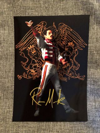 Rami Malek Mercury Queen Bohemian Rhapsody Autograph Signed 6x8 Photo