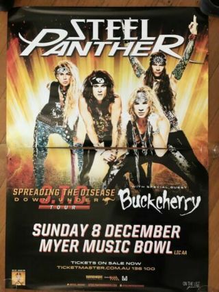 Steel Panther / Buckcherry 2013 Tour Billboard Poster 100cm X 140cm Promo Only -