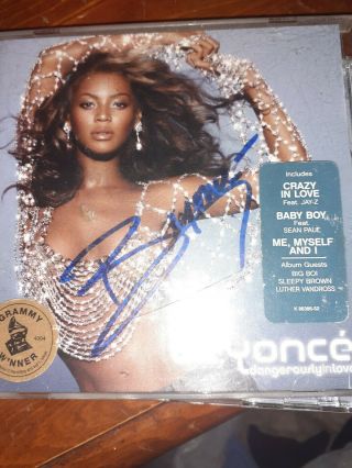 Beyonce Dangerously In Love Autographed Cd