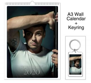 Tom Daley 2020 Wall Holiday Calendar,  Keyring