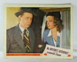 1941 Mr.  District Attorney In The Carter Case Lobby Card