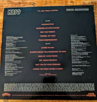 Kiss Gene Simmons Solo Album With Poster 2