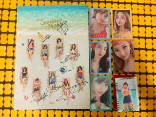 (with Photocard) Twice Signed Autograph Summer Nights Album