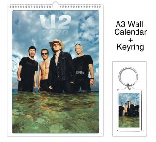 U2 Bono 2020 Wall Holiday Calendar,  Keyring