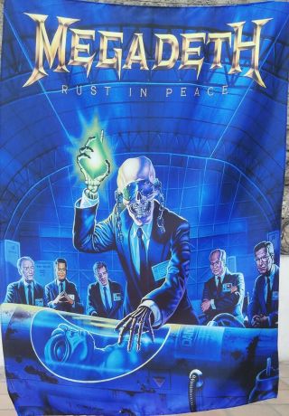 Megadeth Rust In Peace Flag Cloth Poster Wall Tapestry Banner Cd Thrash Metal