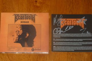Beartooth Signed Cd Autographed Full Band Disease Vans Warped Tour Rock Metal