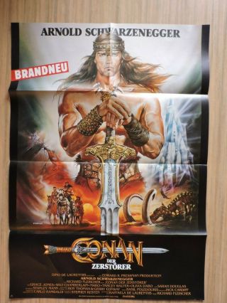 Conan The Destroyer Movie Poster 1984 German