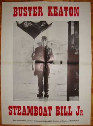 Steamboat Bill Jr.  - Silent - Buster Keaton - Charles Reisner - French R80 (23x32 Inch)