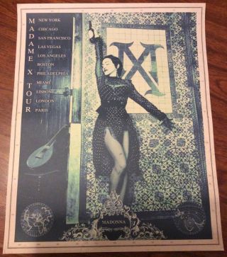 Madonna Madame X Tour Poster Lithograph Bam Brooklyn Batuka Official
