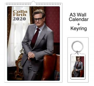 Colin Firth 2020 Wall Holiday Calendar,  Keyring