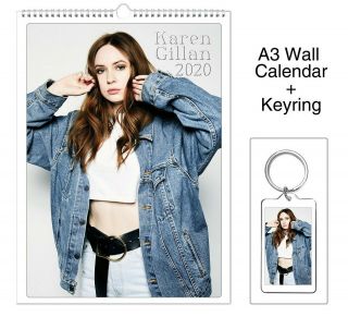 Karen Gillan 2020 Wall Holiday Calendar,  Keyring