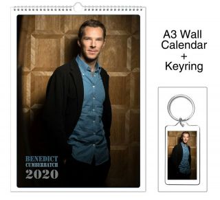 Benedict Cumberbatch 2020 Wall Holiday Calendar,  Keyring