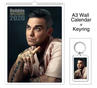 Robbie Williams 2020 Wall Holiday Calendar,  Keyring