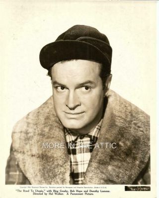Bob Hope Is On The Road To Utopia Orig Vintage Paramount Pictures Portrait