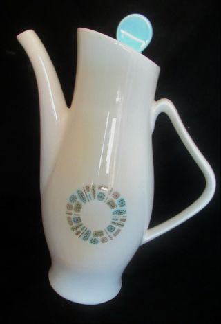 Vintage Canonsburg Pottery Temporama Coffee Pot Carafe Mcm Atomic Mid Century