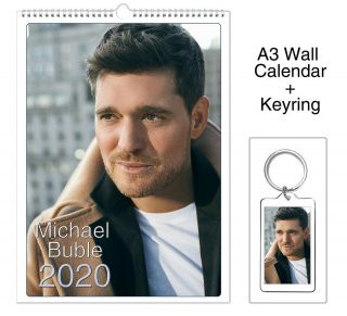 Michael Buble 2020 Wall Holiday Calendar,  Keyring