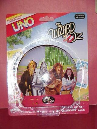 Wizard Of Oz Uno Card Game 2007 Sababa Toys Collectible Tin Rare Rainbow Card