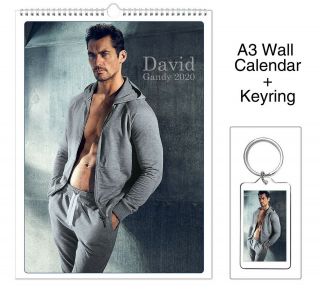 David Gandy 2020 Wall Holiday Calendar,  Keyring