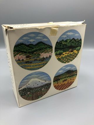 Nos Block Spal Napa Valley Four Seasons By Sara Barnes Bread/canape Plates