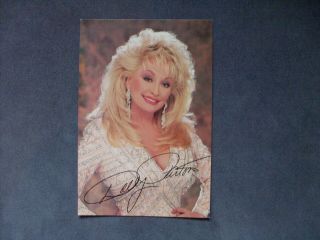 Dolly Parton Hand Signed Autographed Photo 4 X 6 Authentic