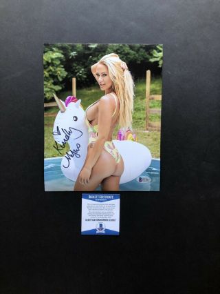 Kindly Myers Autographed Signed 8x10 Photo Beckett Bas Sexy Hot Model Si Wow