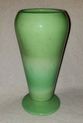 Vintage Jadeite Jadite Green Milk Slag Glass Art Deco Vase 2