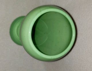 Vintage Jadeite Jadite Green Milk Slag Glass Art Deco Vase 3