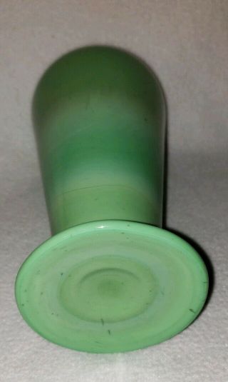 Vintage Jadeite Jadite Green Milk Slag Glass Art Deco Vase 5
