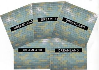 Pet Shop Boys Dreamland Set Of 5 Uk Promo Stickers