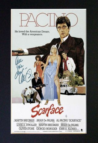 12 Scarface Signature/autograph Mounted Signed Photograph A4