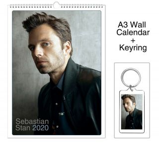 Sebastian Stan 2020 Wall Holiday Calendar,  Keyring
