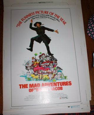 Marquee Rolled Movie Poster The Mad Adventures Of Rabbi Jacob 1974