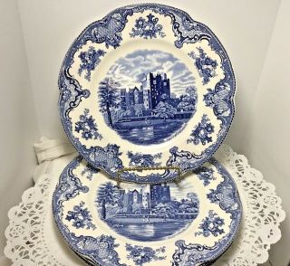 Old Britians Castles (made In England) Blue By Johnson Brothers 4 Dinner Plate