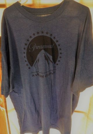 Paramount Studios Logo Size 4xlt Blue T - Shirt